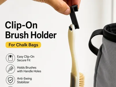 Chalk Brush Clip —Universal Chalk Bag Brush Holder