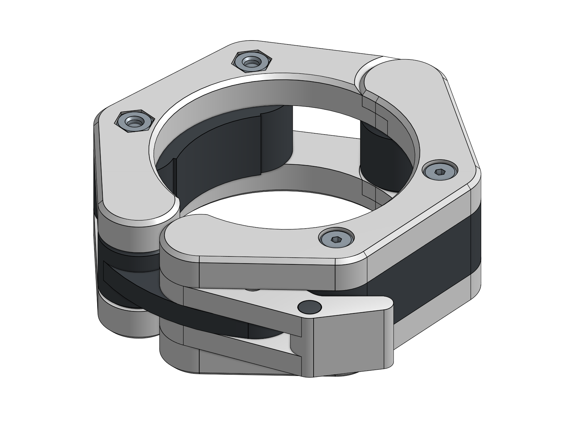 Low-Profile Olympic Barbell Clamp (TPU Grip)