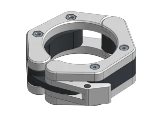 Low-Profile Olympic Barbell Clamp (TPU Grip)