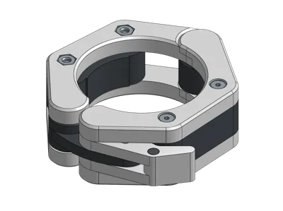 Low-Profile Olympic Barbell Clamp (TPU Grip)
