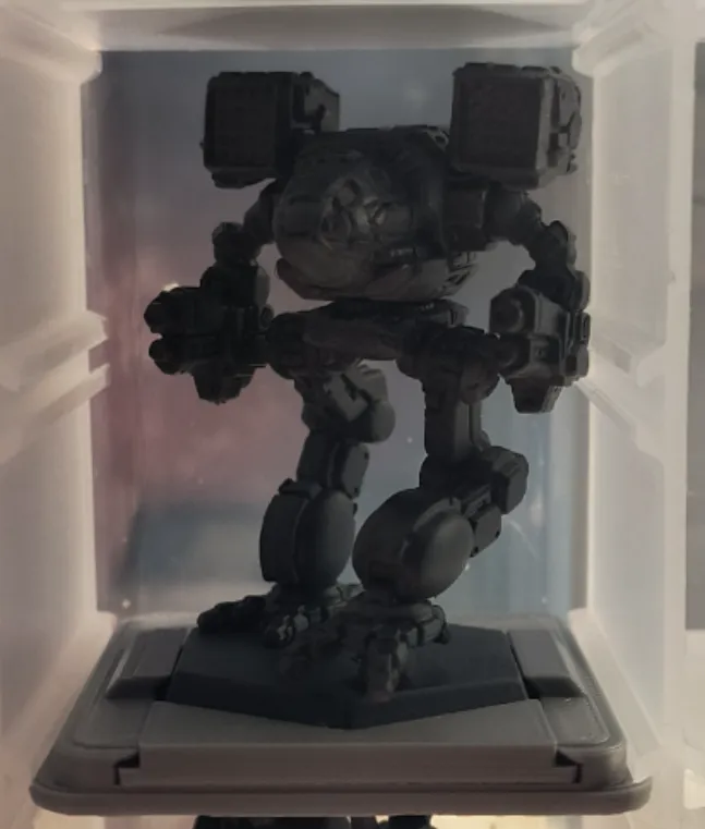 holder for battletech for plano storage boxes