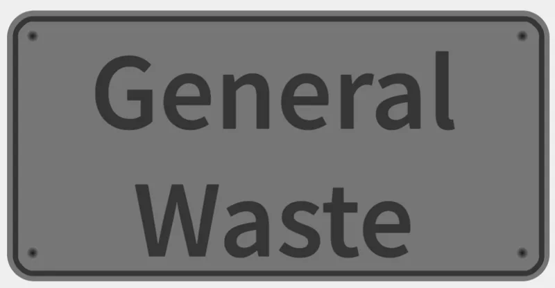General Waste Sign