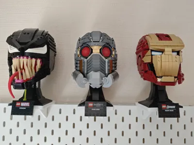 IKEA Skadis LEGOs Bust Top Shelf