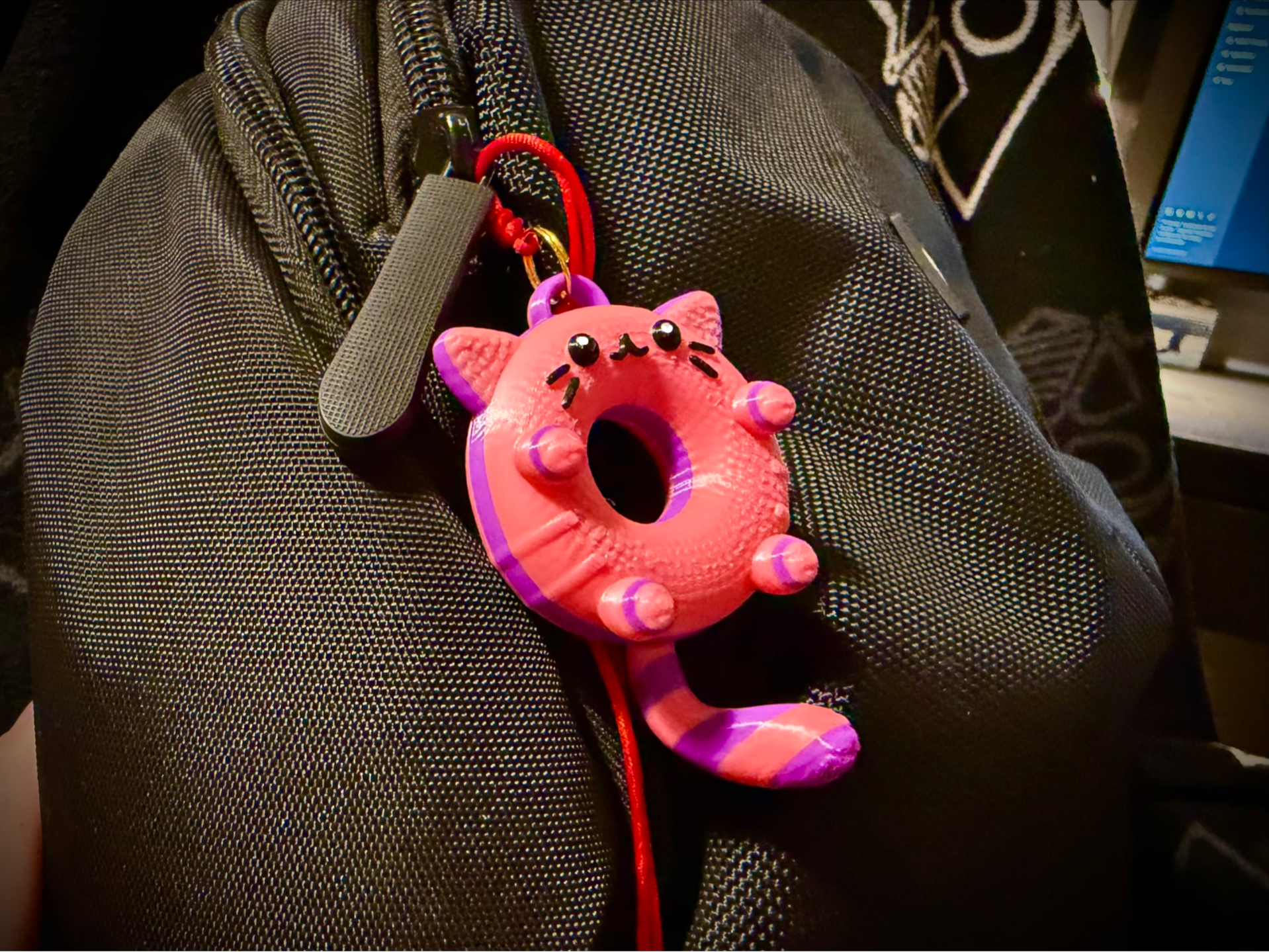 Donut-Cat Kawaii Ornament 