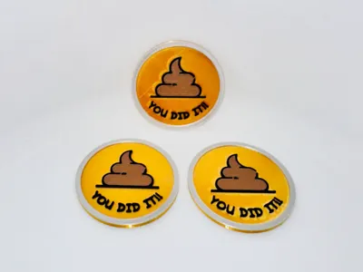 Toddler Potty Training Reward Poop Coin by JPPrintWorth MakerWorld ...