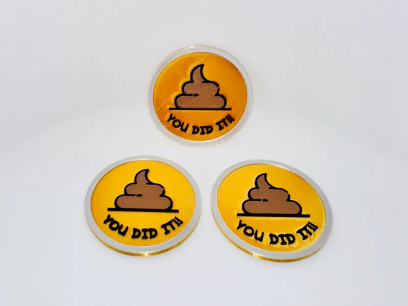 Toddler Potty Training Reward Poop Coin