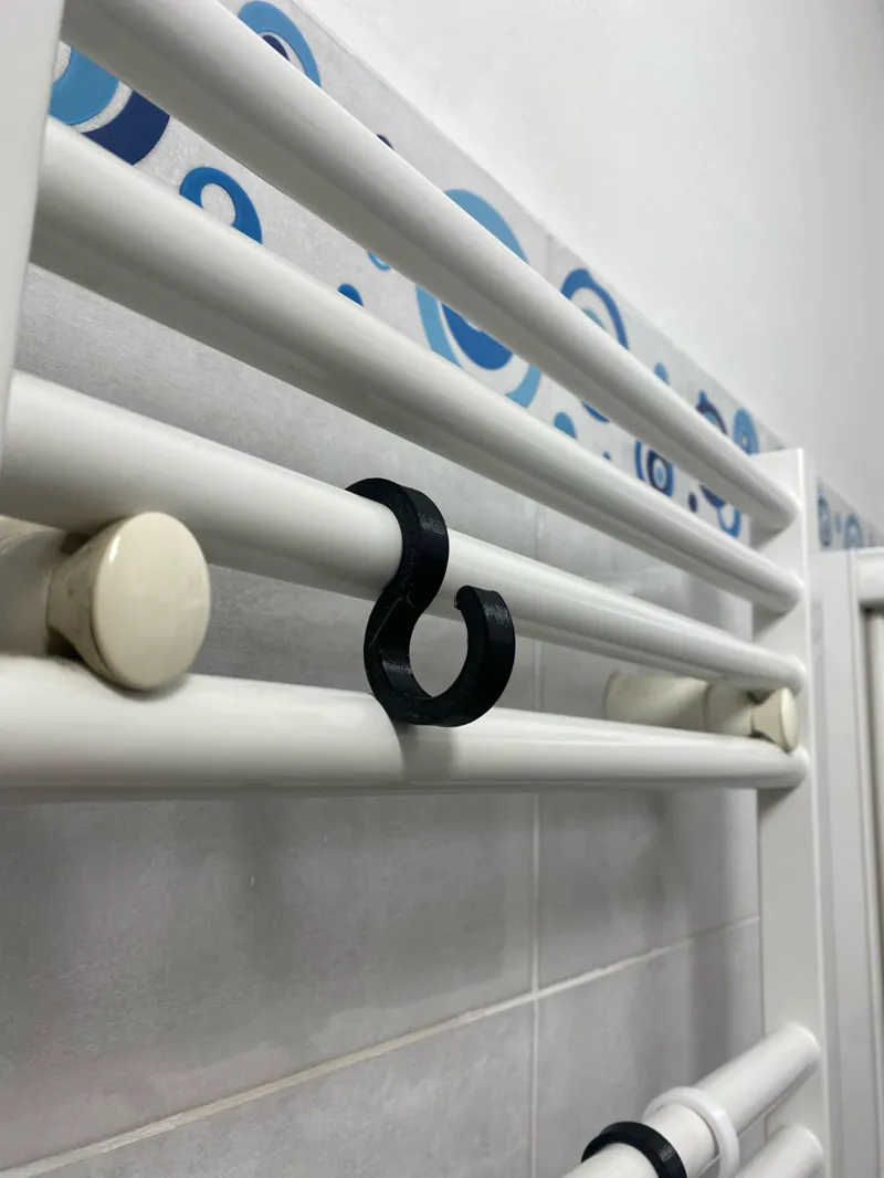 Gancio asciugami bagni radiatore 24 mm