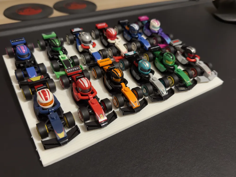 F1 Collectible Race Cars 71049 model stand - Free 3D Print Model ...