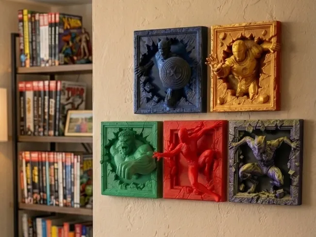 Blackpanther 3D Wallart