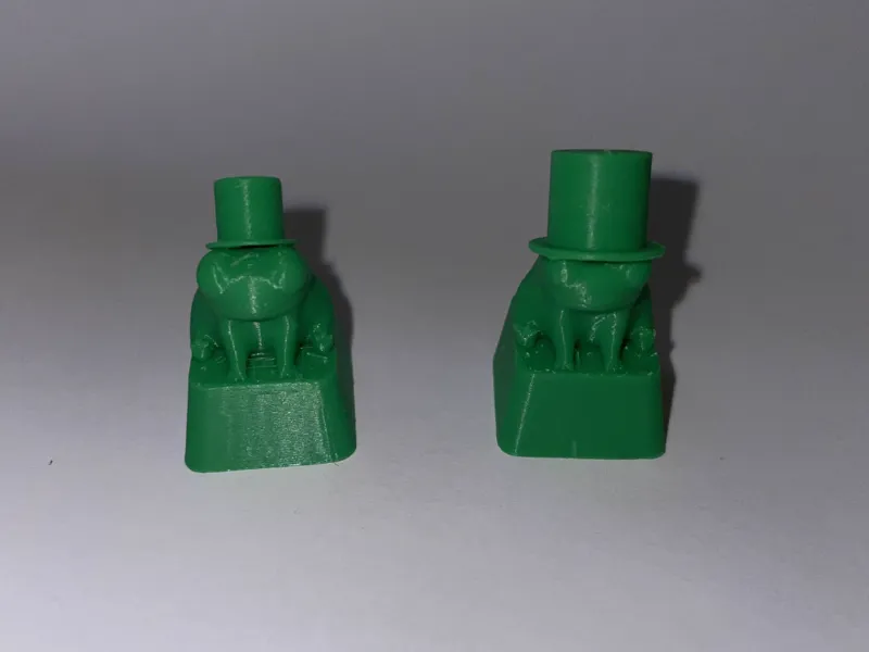 Top hat boss frog keycap