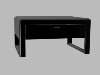 Small monitor stand with drawer