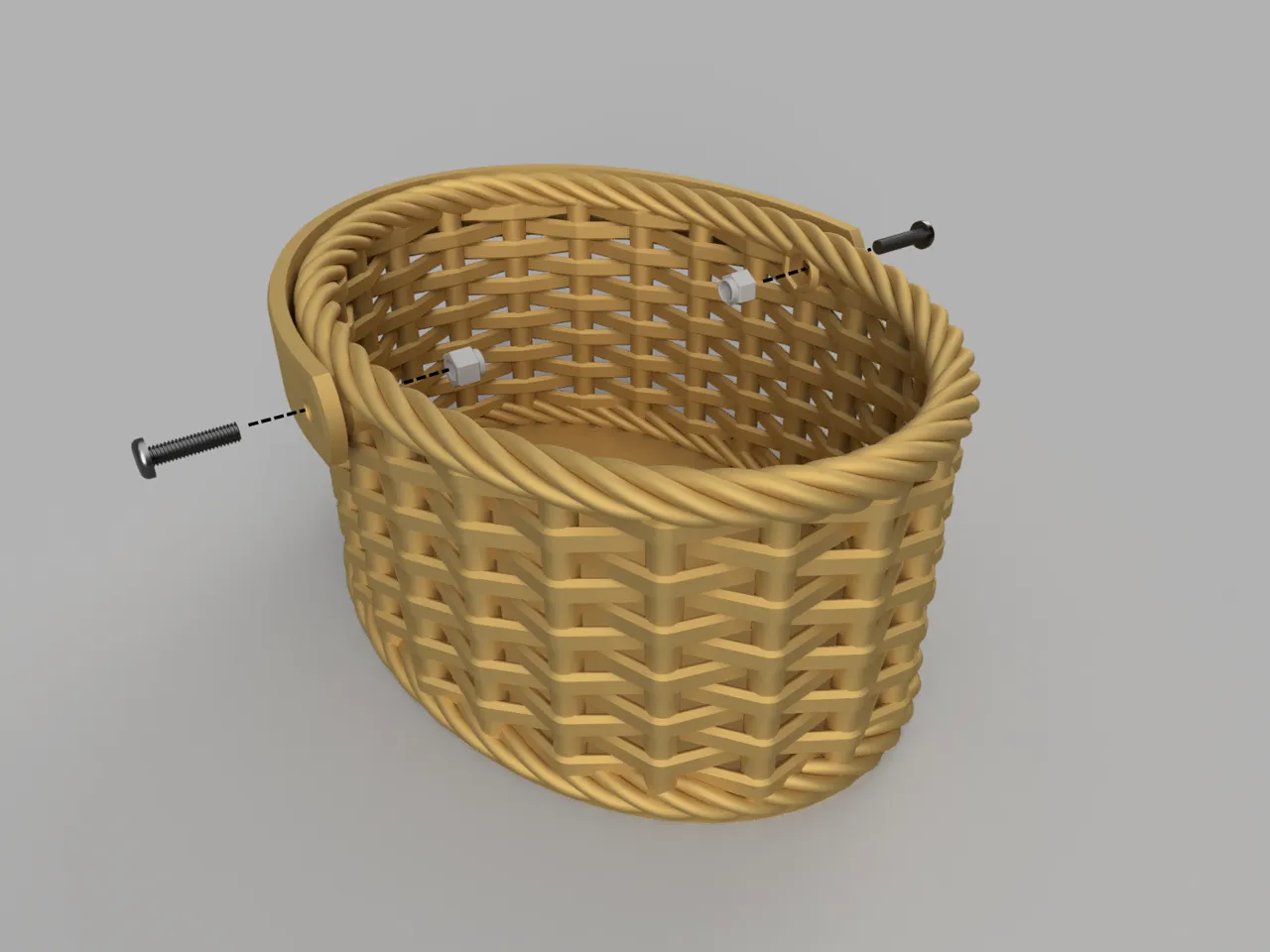 Woven Oval Basket view 3