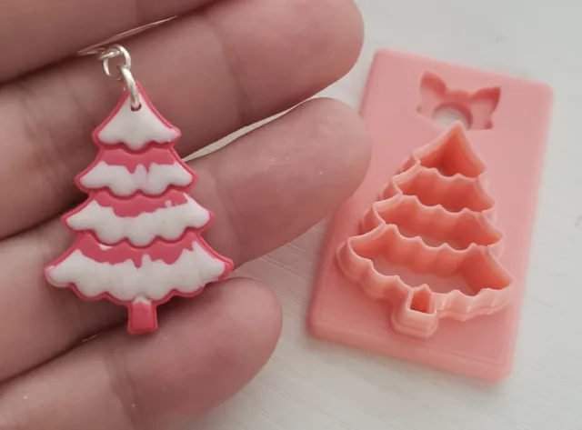 Christmas Tree Polymer Clay Earring Cutter