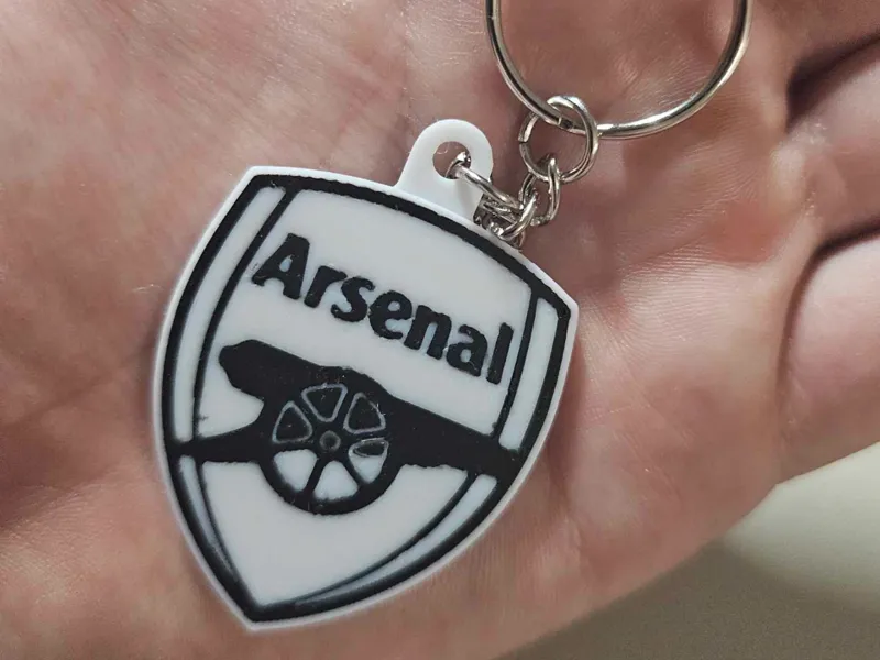 Arsenal Keychain Black and White