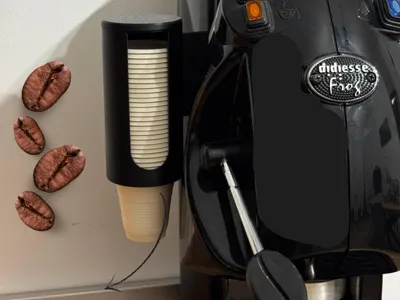 Frog coffee cup dispenser