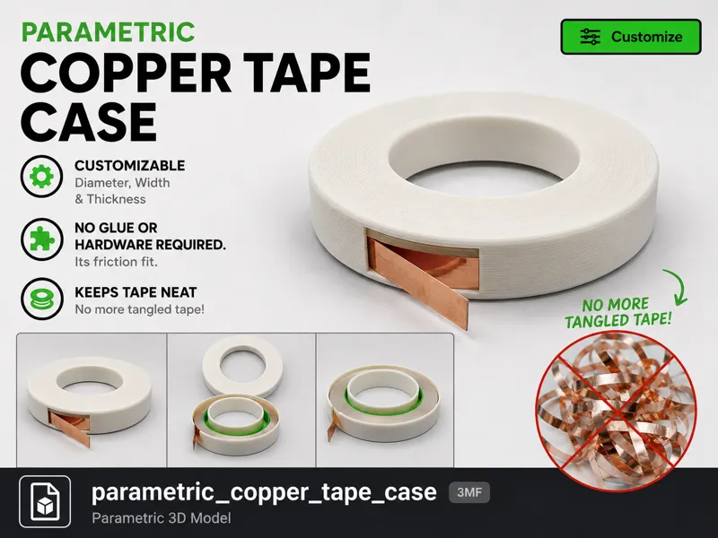 Parametric Copper Tape Case