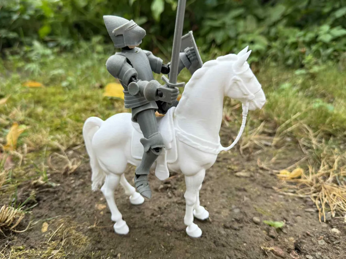 Cheval de guerre pour chevaliers
