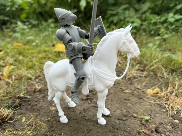 Cheval de guerre pour chevaliers