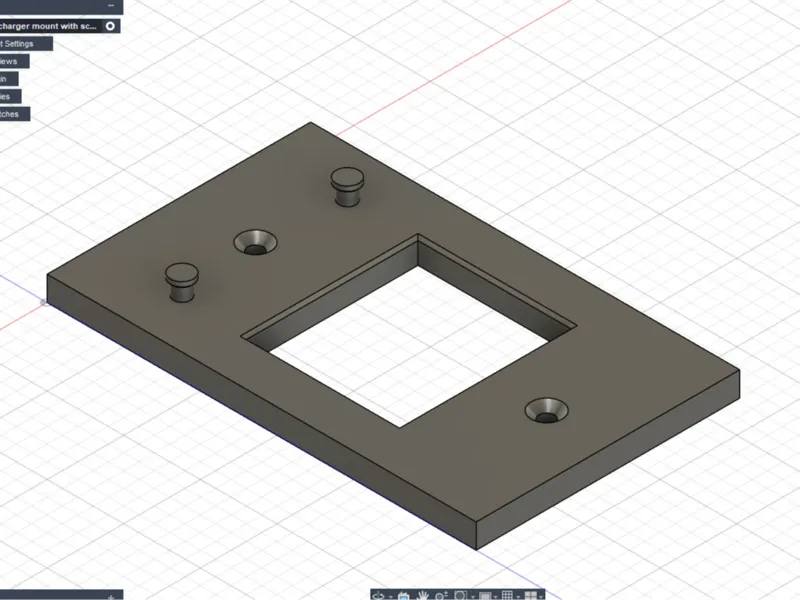 Worx makerX charger mount to mount on a wall