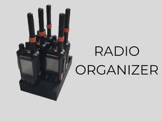 Motorola Radio Holder - 7 Slot Organizer Stand