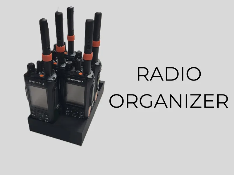 Motorola Radio Holder - 7 Slot Organizer Stand