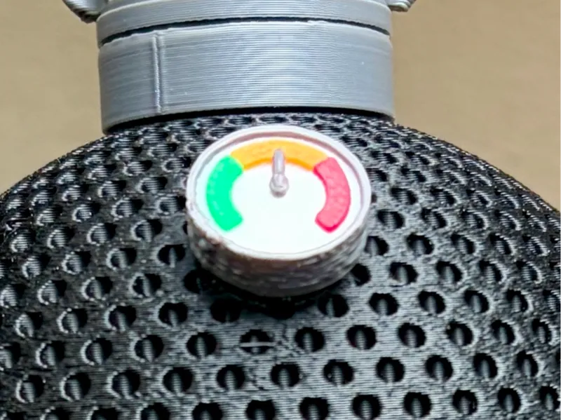 Kamado Temperature Gauge - multicolor