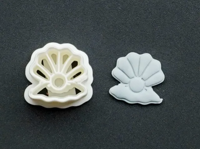 Shell Pearl Polymer Clay Cutter Earrings Necklace