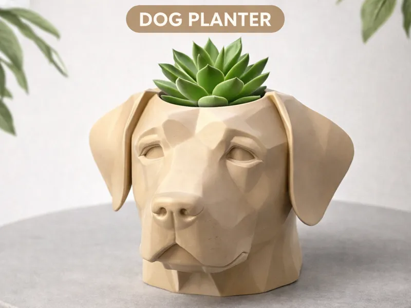 Labrador Themed Dog Planter