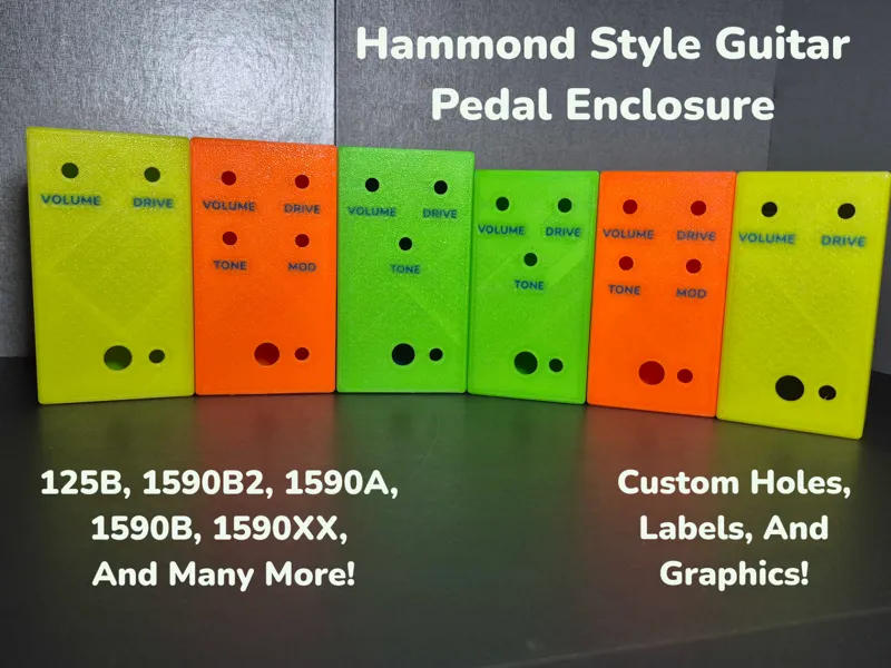 Guitar Pedal Enclosure-Hammond Style-Customizable