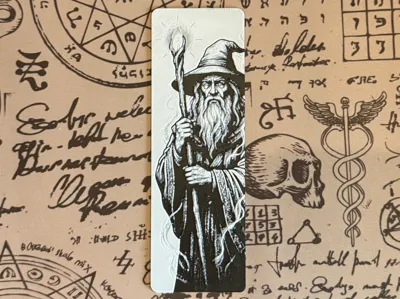 A bookmark from the Middle Earth: Gandalf