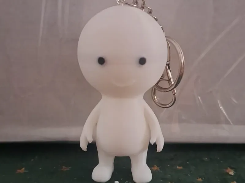 Minimalist 3D Printed Keychain Figure