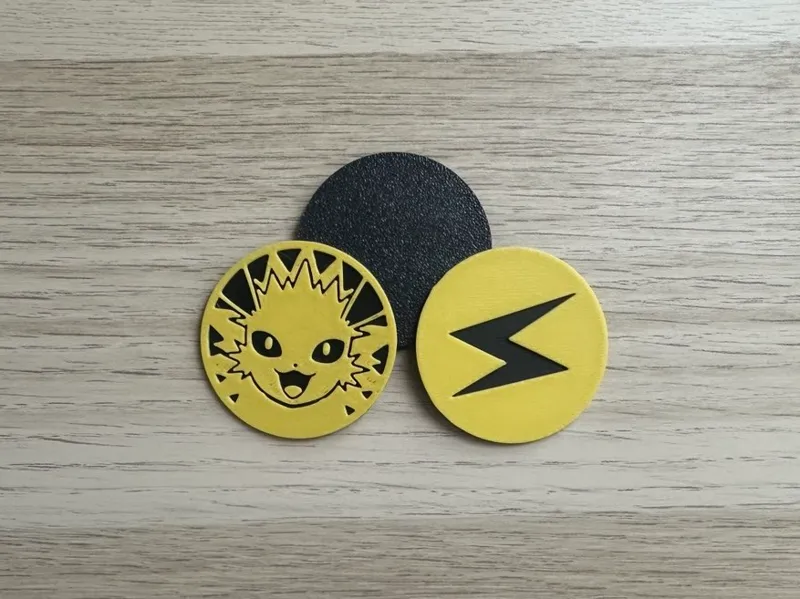 Jolteon Evolution Coin (Pokemon Gen1)