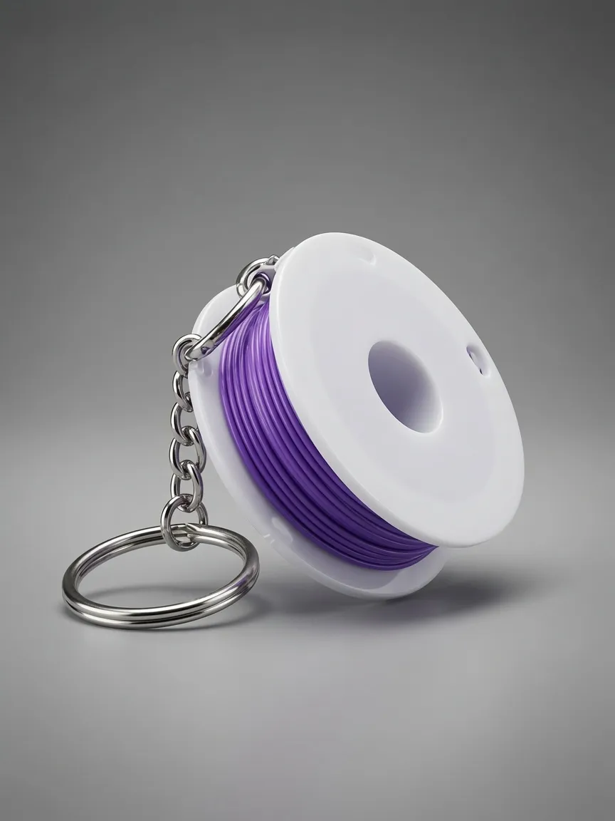 Filament Spool Keychain - Free 3D Print Model - MakerWorld