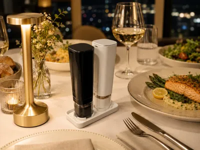 Parametric Retangular Salt & Pepper Grinder Tray