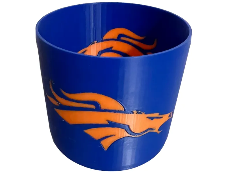 Denver Broncos Candle Holder