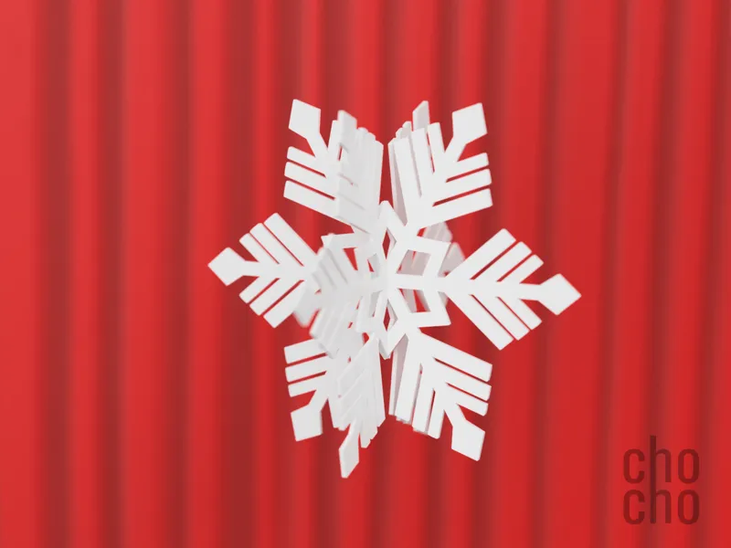 Snowflake Collection 3D Ornament 02