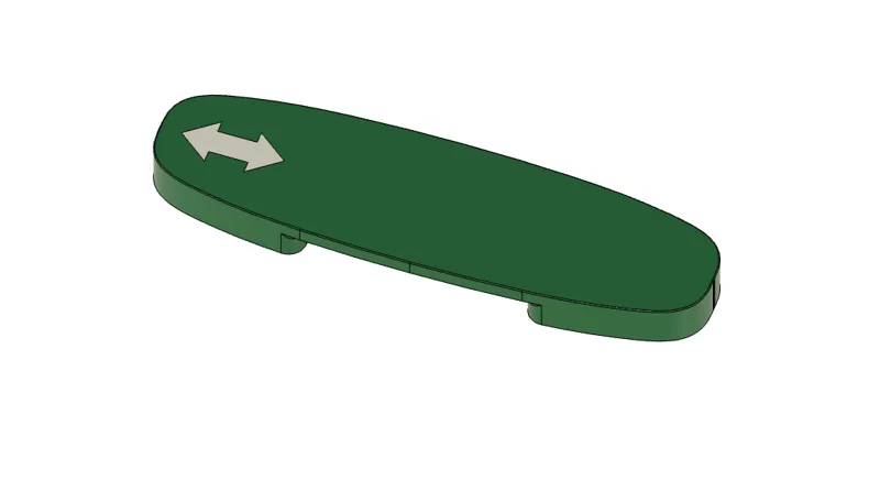 Action Bricks for Duplo Train Tracks - Green  - Reverse