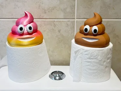 Emoji Pooh Loo Roll holder