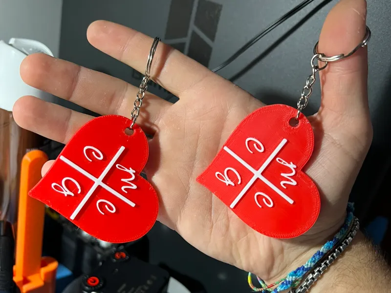 Heart Keychain customizable