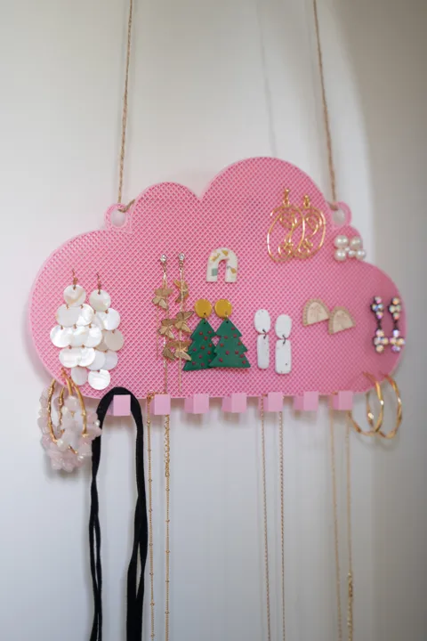 Cloud Shaped Earring & Necklace Holder view 2