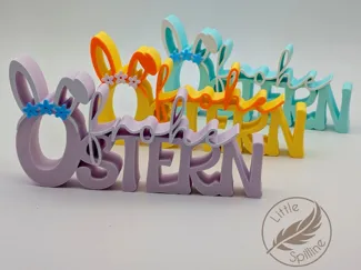 Frohe Ostern Schriftzug