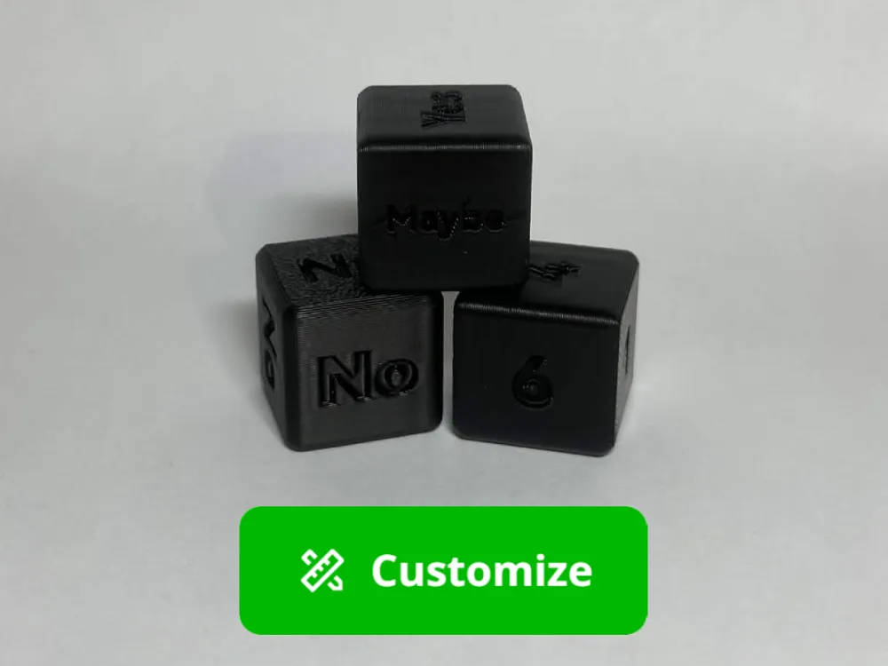 Customizable Dice - Free 3D Print Model - MakerWorld