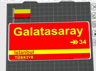 GalatasarayStreetSign/Strassenschild/Sokaktabelasi