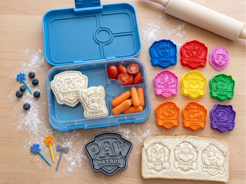 Accesorio de taller: Paw Patrol Deluxe Bento Sandwich Cutter. Referencia del modelo original.
