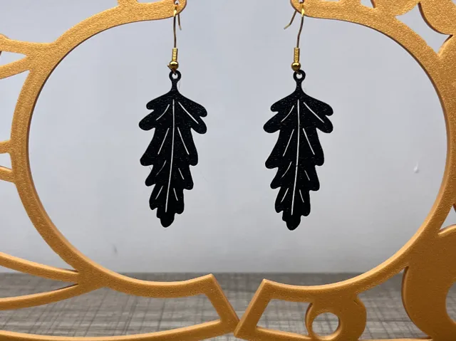 Earrings Leaf #07