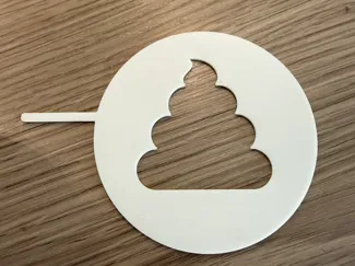 Coffee Stencil – Chocolate Poop – Cappuccino