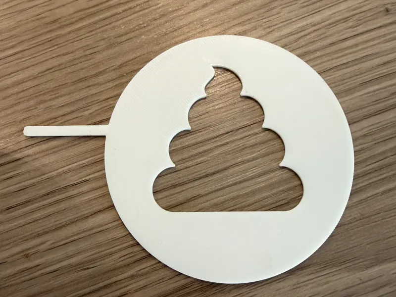 Coffee Stencil – Chocolate Poop – Cappuccino
