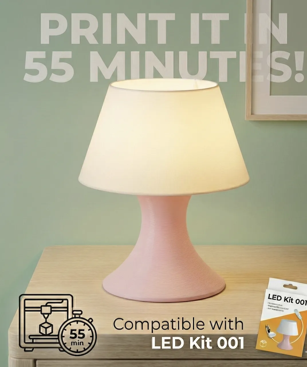LED Kit 001 SUPER Fast Print Lamp 55 Mins 30g view 2