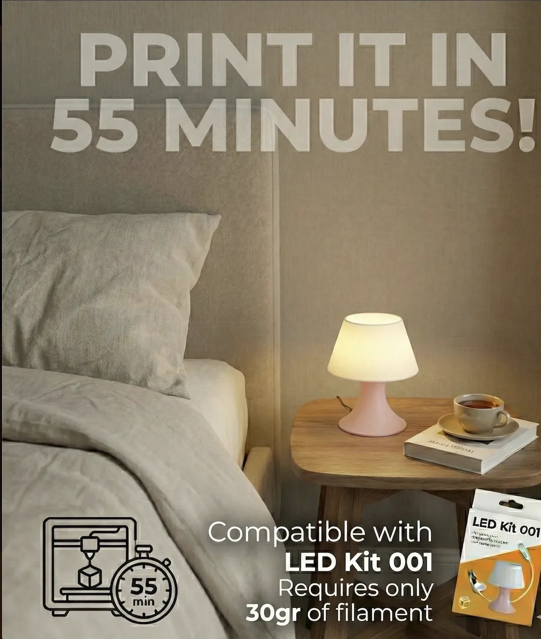 LED Kit 001 SUPER Fast Print Lamp 55 Mins 30g view 3