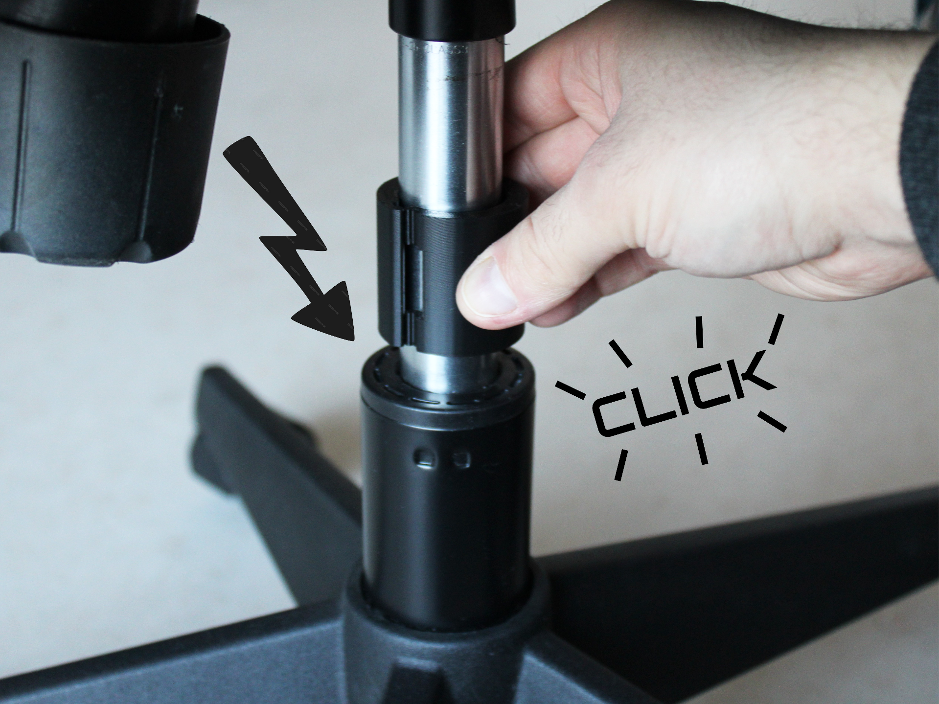 Office Chair Gas Lift Lock Clamp (28mm)